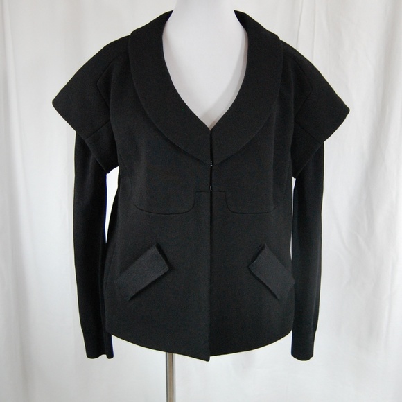 Authentic Vera Wang Dramatic Shoulder Jacket - Picture 2 of 8